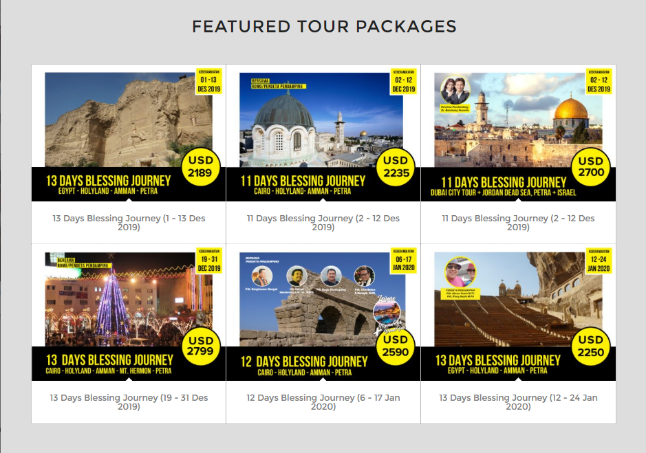 Harga Paket Tour ke Yerusalem Holy Land